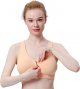 Women's Zip Front Sports Bra Wireless Yoga Sports Bras