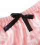 Women's Satin Sleepwear Short Sleeve Button Shirt and Shorts Pajama
